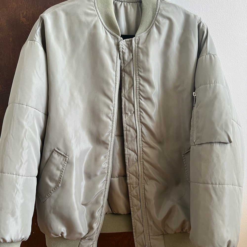 Light Green Bomber Jacket